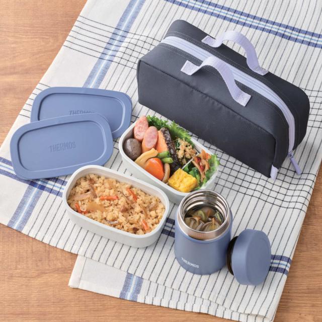 サーモス 弁当箱セット 800ml 真空断熱スープランチセット JEH-800