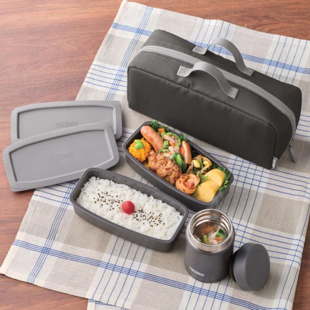 サーモス 弁当箱セット 1L 1000ml 真空断熱スープランチセット JEH
