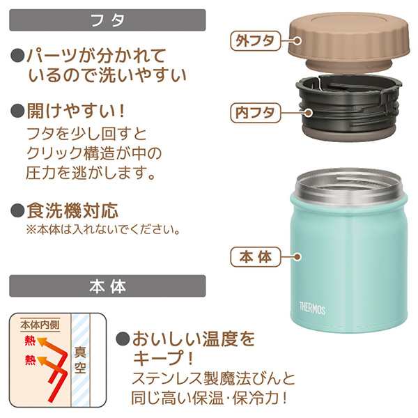 保温弁当箱 スープジャー サーモス Thermos 真空断熱スープジャー 300ml Jbt 300 フードコンテナ お弁当箱 保温 保冷 弁当箱 ランチボの通販はau Pay マーケット リビングート