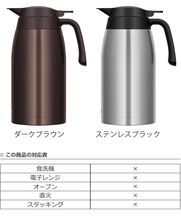 ステンレスポット サーモス Thermos 2l 卓上ポット Ttb 00 ステンレス製 ポット 大容量 保温 保冷 テーブルポット ステンレス 魔法の通販はau Pay マーケット インテリアパレット