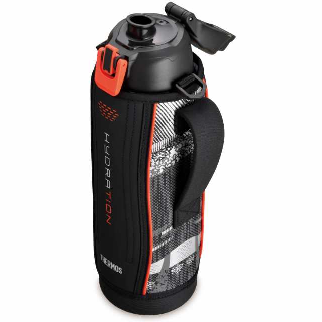 Thermos Water bottle Vacuum insulated sports bottle Dot black 1.5L  FHT-1500F D-BK// Lid