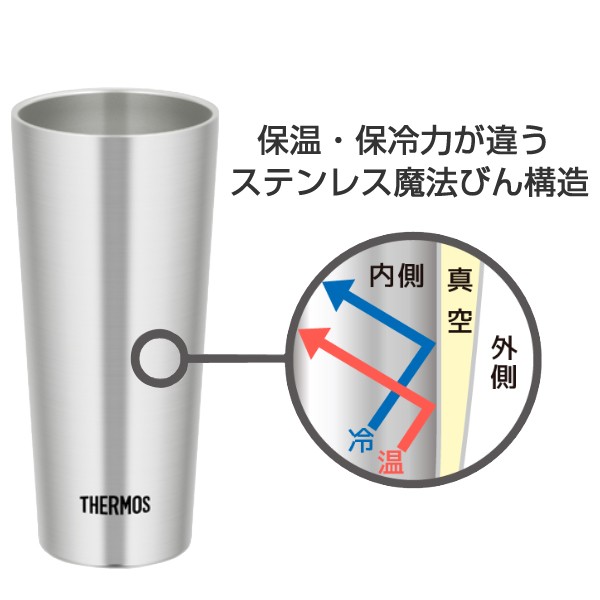 サーモス タンブラー 400ml 真空断熱 ステンレス JDI-400 （ thermos コップ マグ ステンレス製 サーモスthermos  ビアカップ 保温 保冷 の通販はau PAY マーケット - リビングート