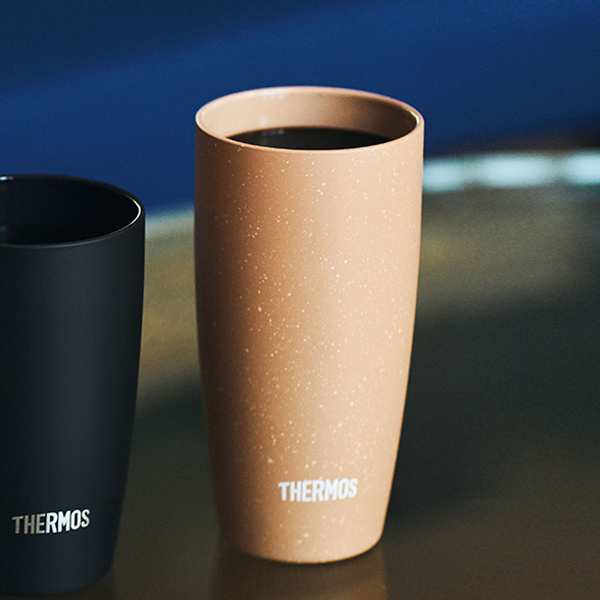 サーモス タンブラー 420ml 真空断熱 陶器風 ステンレス製 JDM-420 （ thermos 食洗機対応 ステンレスタンブラー 保温 保冷  ビールグラスの通販はau PAY マーケット - リビングート