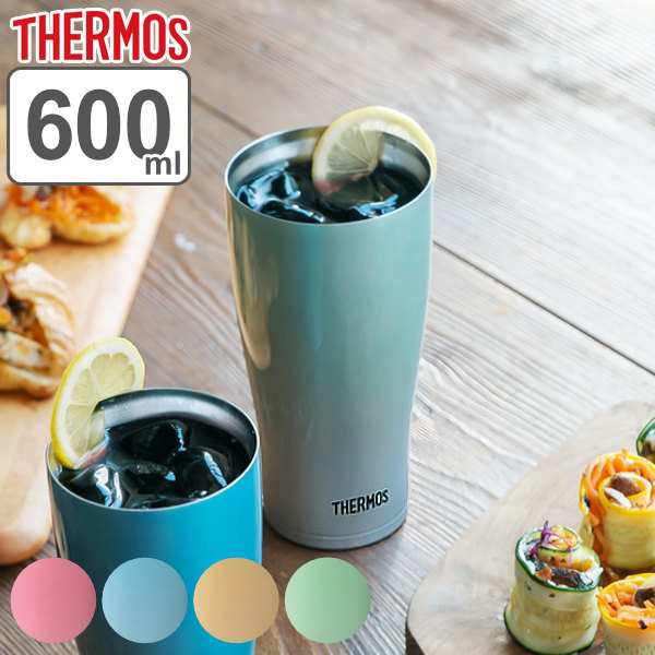 サーモス タンブラー 600ml 真空断熱 ステンレス JDE-601C （ thermos