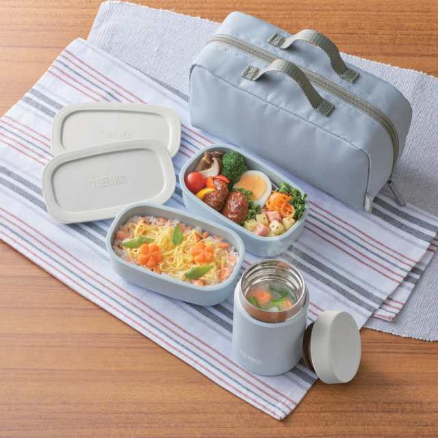 保温弁当箱 サーモス 弁当箱 真空断熱スープランチセット （ スープジャー 保温 保冷 ランチボックス 食洗機対応 弁当 スープ お弁当 お弁当箱  ステンレス フードジャー ランチポット レンジ対応 ポーチ付き スープボトル ）の通販はau PAY マーケット - リビングート ...