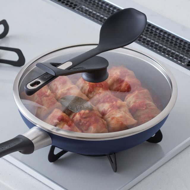 サーモス フライパン 蓋 24cm ガラス蓋 スタンド式 （ THERMOS