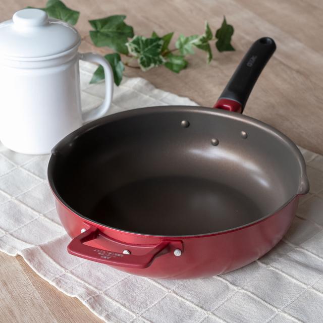 サーモス 深型28cm+22cm 取っ手の取れるフライパン ガスIH対応 楽天