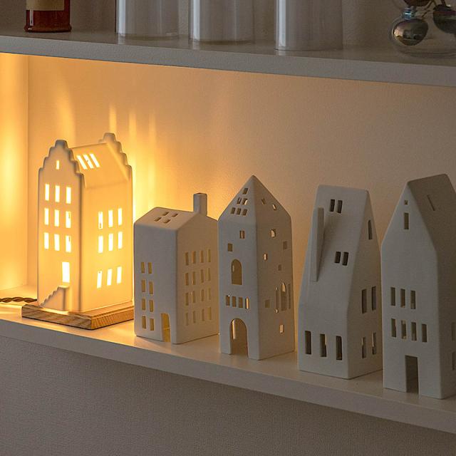テーブルライト LIGHT HOUSE テーブルランプ gram eight グラムエイト （ 卓上 ライト ランプ 照明 間接照明 陶器 ハウス 北欧 お家 照明器具 おしゃれ シンプル かわいい ）_11