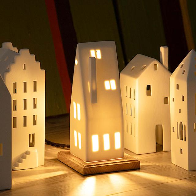 テーブルライト LIGHT HOUSE テーブルランプ gram eight グラムエイト （ 卓上 ライト ランプ 照明 間接照明 陶器 ハウス 北欧 お家 照明器具 おしゃれ シンプル かわいい ）_5