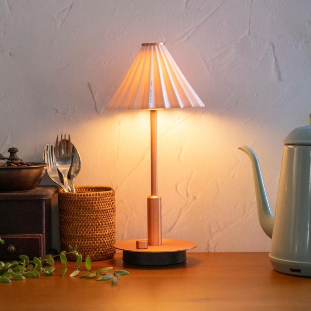 テーブルライト LED電球付き 無段階調光 USB充電 ORIGAMI LAMP オリガミランプ gram eight グラムエイト （ ポータブルランプ コードレス 間接照明 卓上 PORTABLE テーブルランプ ドリッパー ポータブルライト USBケーブル付 ）_17