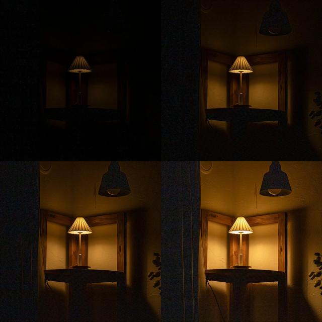 テーブルライト LED電球付き 無段階調光 USB充電 ORIGAMI LAMP オリガミランプ gram eight グラムエイト （ ポータブルランプ コードレス 間接照明 卓上 PORTABLE テーブルランプ ドリッパー ポータブルライト USBケーブル付 ）_9