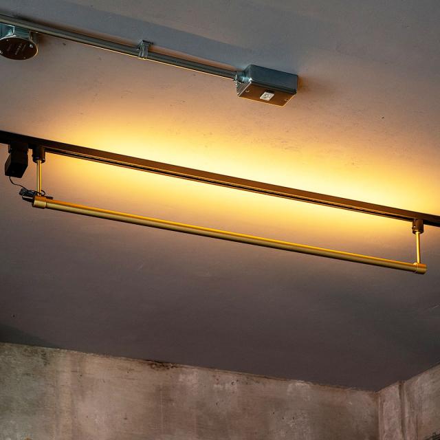 シーリングライト LED ブラス リモコン付き アプリ対応 ネオマンクス ダクトレール 間接照明 gram eight グラムエイト （ 真鍮 バーライト ライト 照明器具 スリム 照明 横 調光 調色 おしゃれ ）_2
