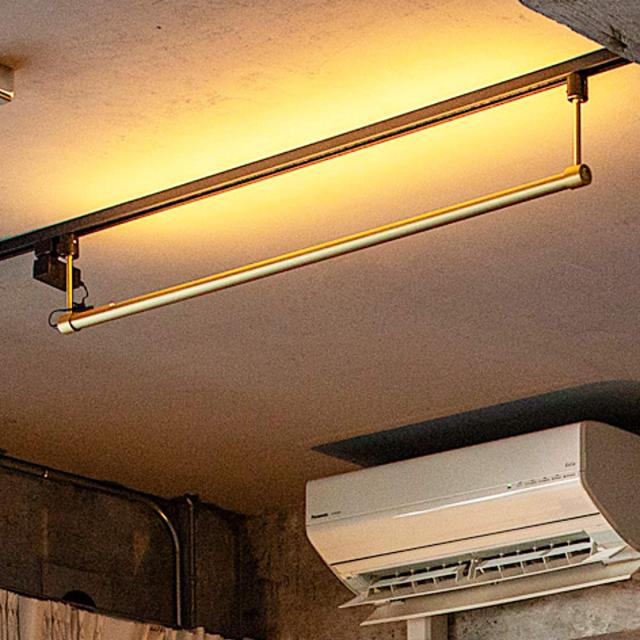 シーリングライト LED ブラス リモコン付き アプリ対応 ネオマンクス ダクトレール 間接照明 gram eight グラムエイト （ 真鍮 バーライト ライト 照明器具 スリム 照明 横 調光 調色 おしゃれ ）_4