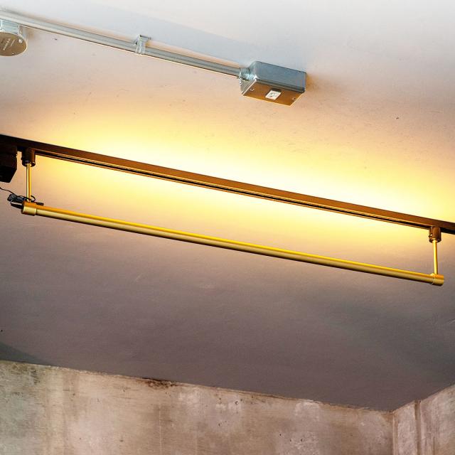 シーリングライト LED ブラス リモコン付き アプリ対応 ネオマンクス ダクトレール 間接照明 gram eight グラムエイト （ 真鍮 バーライト ライト 照明器具 スリム 照明 横 調光 調色 おしゃれ ）