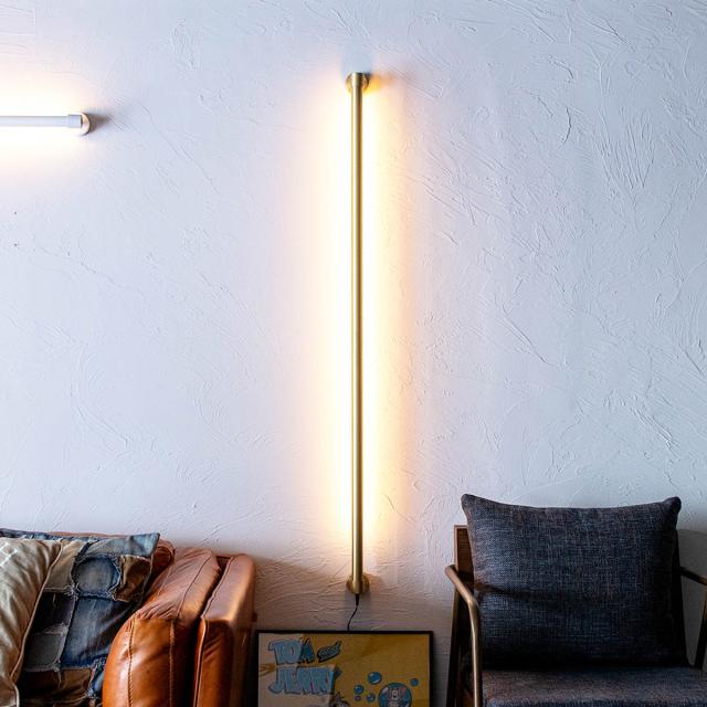 ウォールライト LED ブラス リモコン付き アプリ対応 ネオマンクス 壁面照明 gram eight グラムエイト （ 壁付け 間接照明 バーライト 照明器具 縦 横 調光 調色 壁掛けライト フロアライト リビング 階段 おしゃれ ）_5