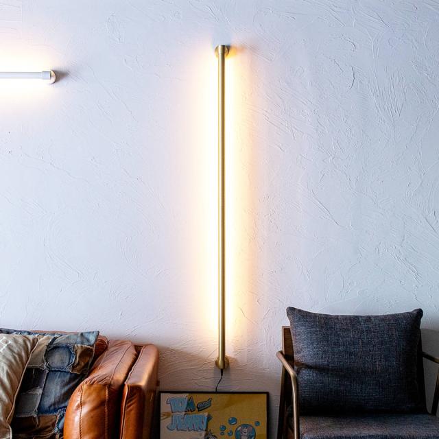 ウォールライト LED ブラス リモコン付き アプリ対応 ネオマンクス 壁面照明 gram eight グラムエイト （ 壁付け 間接照明 バーライト 照明器具 縦 横 調光 調色 壁掛けライト フロアライト リビング 階段 おしゃれ ）