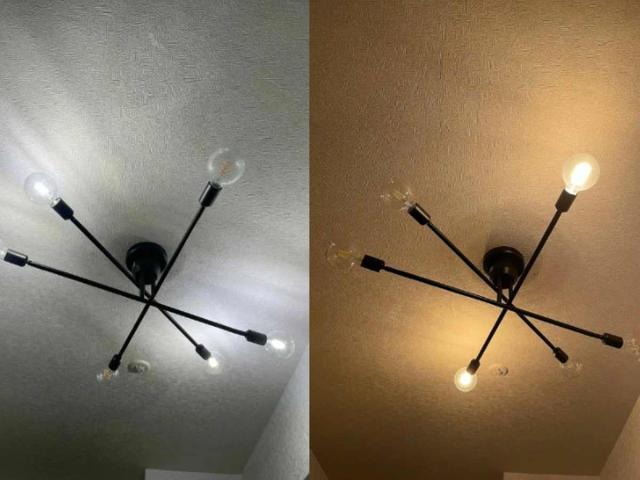 シーリングライト 6灯 LED電球付き ブラス キムリック リモコン付き gram eight グラムエイト （ バーライト 照明器具 天井照明 インダストリアル モダン CYMRIC リビング ダイニング キッチン カフェ リモコン 薄型 電球 おしゃれ ）_14