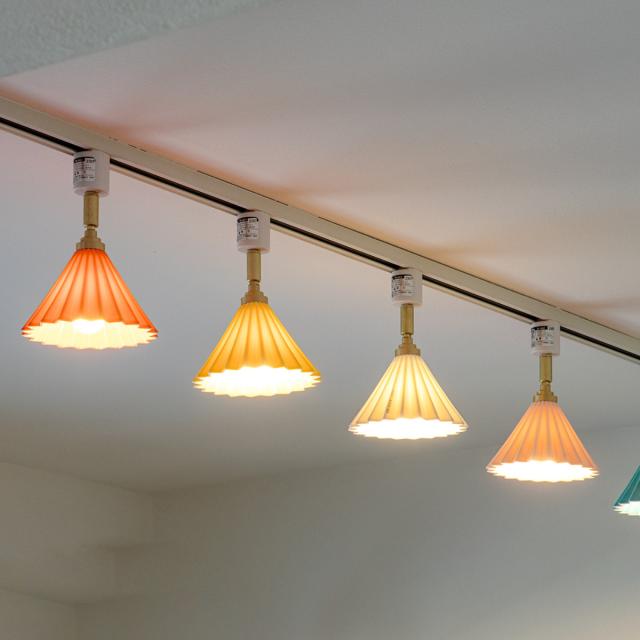スポットライト 1灯 LED電球付き ORIGAMI LAMP オリガミランプ ダクトレール用 gram eight グラムエイト （ ダクトレール ダクトレール照明 照明器具 ライティングレール 角度調節 電球付き ドリッパー 陶磁器 職人 手仕事 おしゃれ ）_13