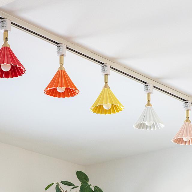 スポットライト 1灯 LED電球付き ORIGAMI LAMP オリガミランプ ダクトレール用 gram eight グラムエイト （ ダクトレール ダクトレール照明 照明器具 ライティングレール 角度調節 電球付き ドリッパー 陶磁器 職人 手仕事 おしゃれ ）_5