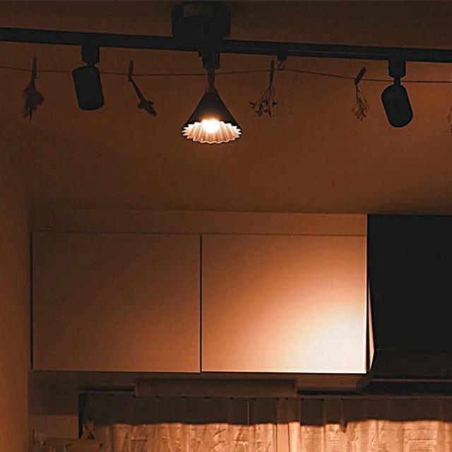 スポットライト 1灯 LED電球付き ORIGAMI LAMP オリガミランプ ダクトレール用 gram eight グラムエイト （ ダクトレール ダクトレール照明 照明器具 ライティングレール 角度調節 電球付き ドリッパー 陶磁器 職人 手仕事 おしゃれ ）_8