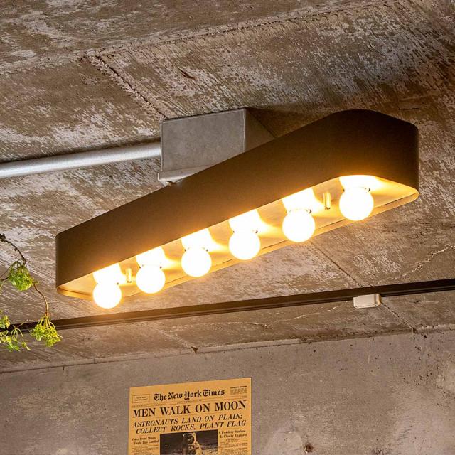 シーリングライト 6灯 LED電球付き ボール球 バーミラ gram eight グラムエイト （ 天井照明 照明 照明器具 電気 電球付き 薄型 個性的 横長 ノスタルジック リビング ダイニング インダストリアル おしゃれ ）_9