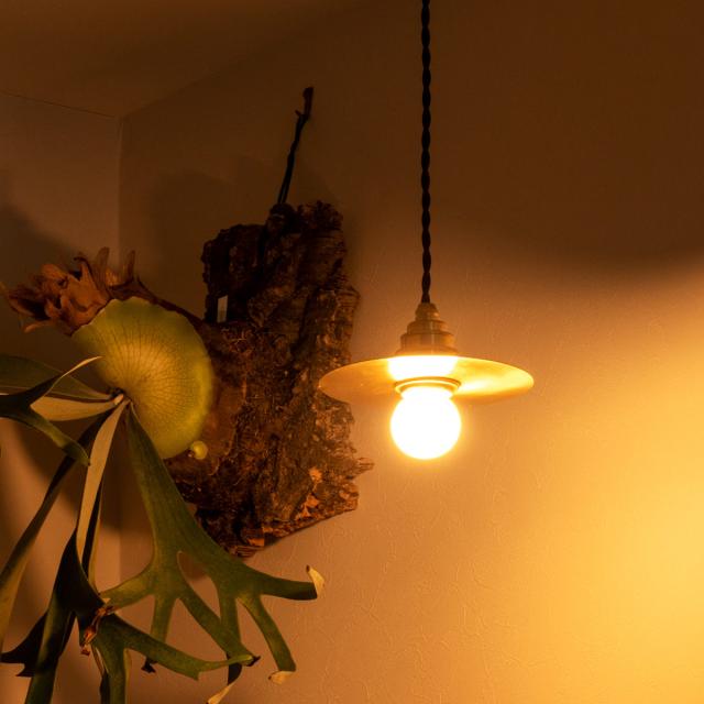 ペンダントライト 1灯 LED プーラ gram eight グラムエイト （ 天井照明 照明 照明器具 電気 真鍮 円盤 高級感 シンプル 電球付き 玄関 廊下 階段 寝室 おしゃれ 間接照明 ）_11