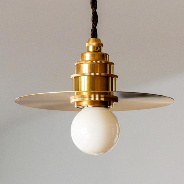 ペンダントライト 1灯 LED プーラ gram eight グラムエイト （ 天井照明 照明 照明器具 電気 真鍮 円盤 高級感 シンプル 電球付き 玄関 廊下 階段 寝室 おしゃれ 間接照明 ）_4