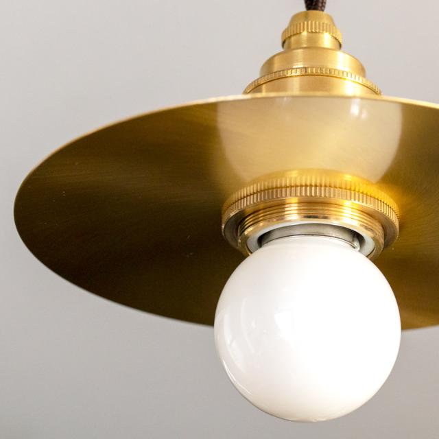 ペンダントライト 1灯 LED プーラ gram eight グラムエイト （ 天井照明 照明 照明器具 電気 真鍮 円盤 高級感 シンプル 電球付き 玄関 廊下 階段 寝室 おしゃれ 間接照明 ）_5