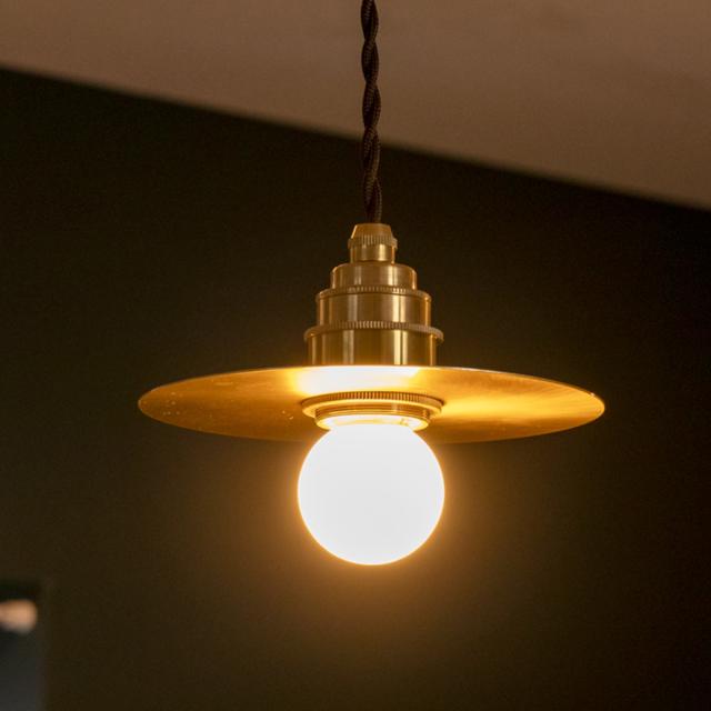 ペンダントライト 1灯 LED プーラ gram eight グラムエイト （ 天井照明 照明 照明器具 電気 真鍮 円盤 高級感 シンプル 電球付き 玄関 廊下 階段 寝室 おしゃれ 間接照明 ）_7