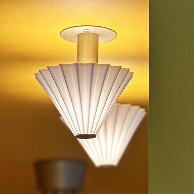 ブラケットライト LED電球付き ORIGAMI LAMP オリガミランプ gram eight グラムエイト （ 壁掛け照明 ウォールライト 階段照明 壁面照明 電球付き ドリッパー 陶磁器 職人 手仕事 おしゃれ 間接照明 玄関 階段 トイレ ）_11