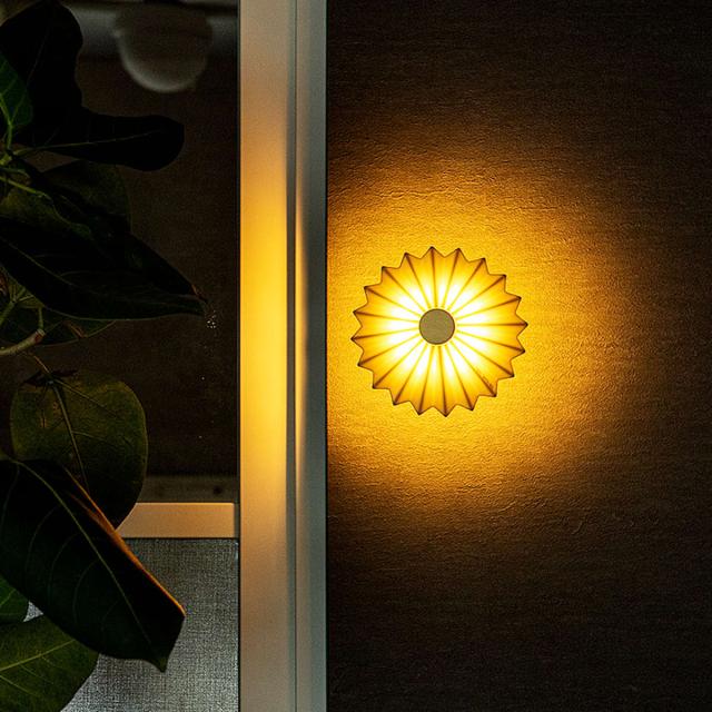 ブラケットライト LED電球付き ORIGAMI LAMP オリガミランプ gram eight グラムエイト （ 壁掛け照明 ウォールライト 階段照明 壁面照明 電球付き ドリッパー 陶磁器 職人 手仕事 おしゃれ 間接照明 玄関 階段 トイレ ）_13