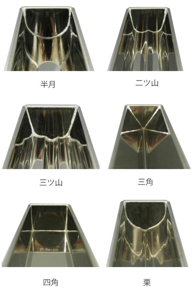 トヨ型 和菓子型 洋かん ステンレス タイガークラウン 日本製 半月