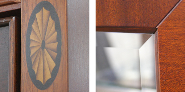 コレクションラック キュリオケース クラシック調 猫脚 Venezia 約幅