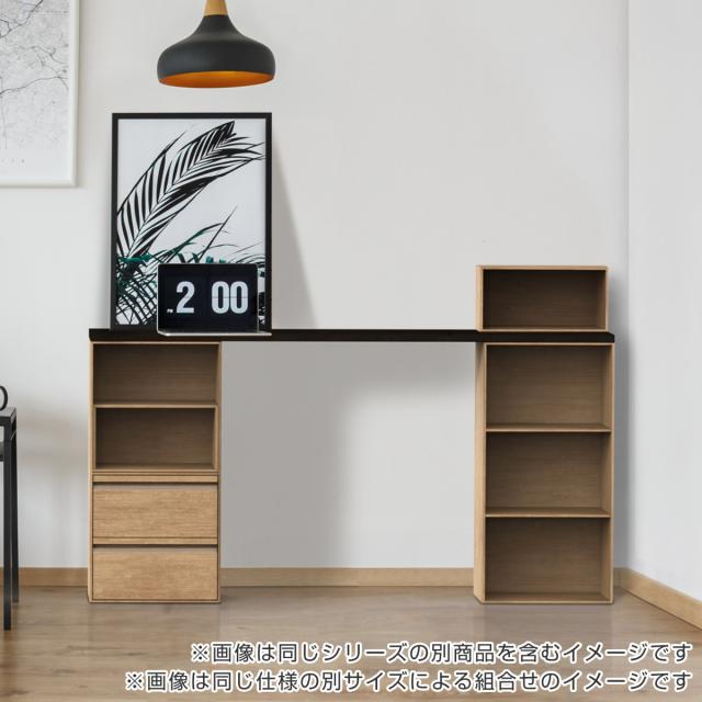 ブイティス専用 天板 3モジュール 壁面設置用 溝有り 幅117.6cm （ V-TISS コンポーネント 収納 家具 壁面収納 リビング家具 組み合わせ ラック 収納家具 シェルフ 壁面 日本製 ）