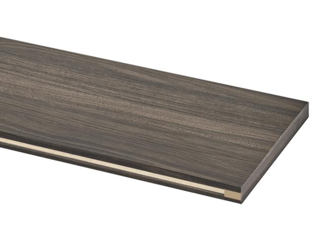 ブイティス専用 天板 3モジュール 壁面設置用 溝有り 幅117.6cm （ V-TISS コンポーネント 収納 家具 壁面収納 リビング家具 組み合わせ ラック 収納家具 シェルフ 壁面 日本製 ）