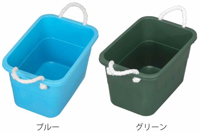 タライ 24L ひも付き 本体のみ （ バケツ たらい 洗い桶 角型 24
