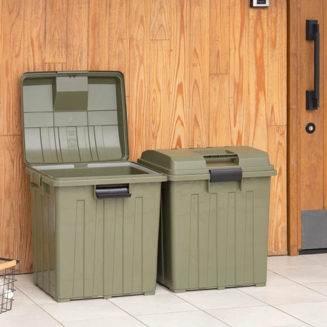 ゴミ箱 90L 屋外兼用 同色4個セット 連結ハンドルペール （ ごみ箱 90