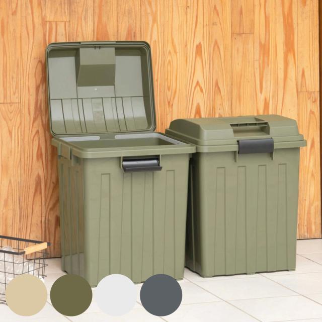 ゴミ箱 70L 屋外兼用 同色4個セット 連結ハンドルペール （ ごみ箱 70リットル 同色 4個セット 屋外 屋内 大容量 連結可能 ハンドル 外用 大きい ふた付き ハンドルペール 分別 収納庫 ストッカー 収納 玄関 ）の通販は