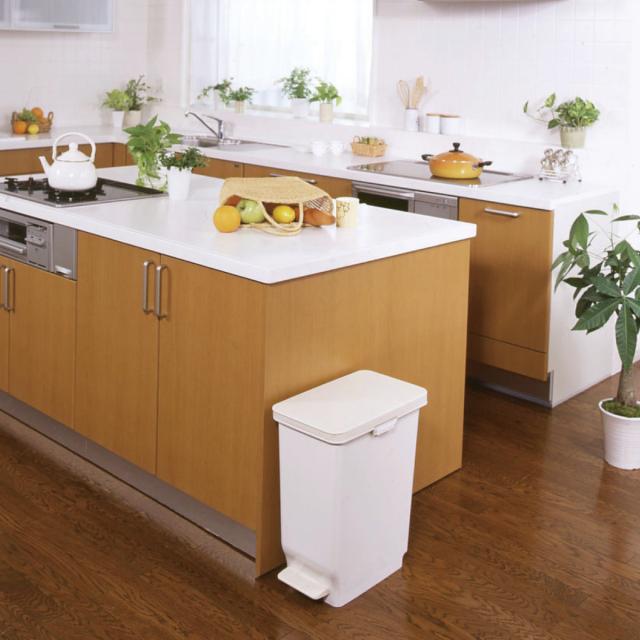 H ペダル式ゴミ箱 ゴミ箱 キッチン 厨房 台所 トイレ 静音 20L YK