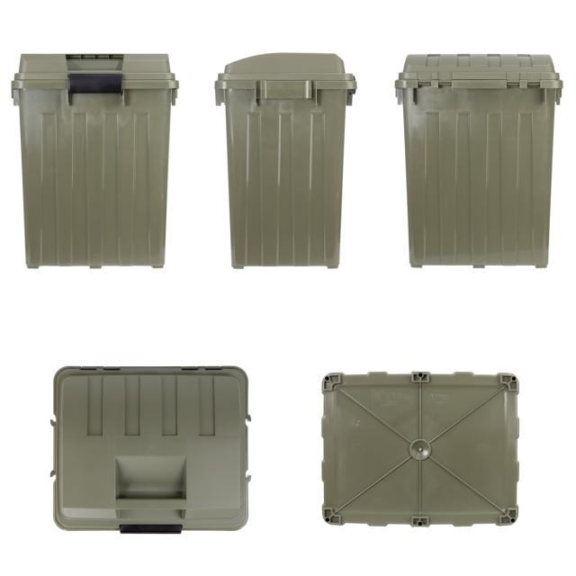 ゴミ箱 70L 屋外兼用 同色4個セット 連結ハンドルペール （ ごみ箱 70リットル 同色 4個セット 屋外 屋内 大容量 連結可能 ハンドル 外用 大きい ふた付き ハンドルペール 分別 収納庫 ストッカー 収納 玄関 ）_2