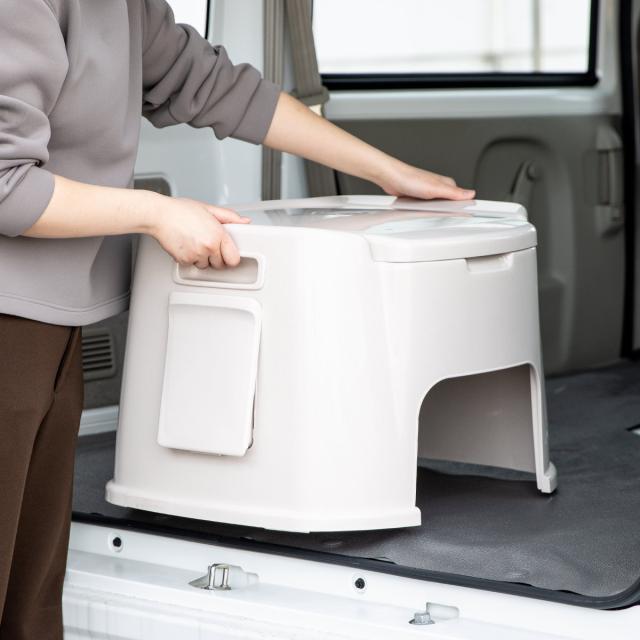 ポータブルトイレ デラックス型 バケツ付き 介護 （ 介護用トイレ 福祉