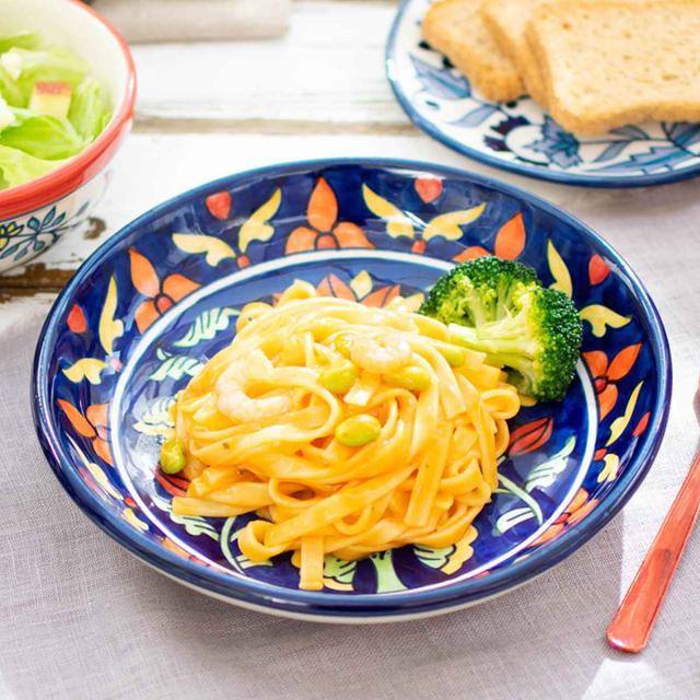 カレー＆パスタ皿 22cm 深皿 プリヤ ストーンウェア （ 食洗機対応