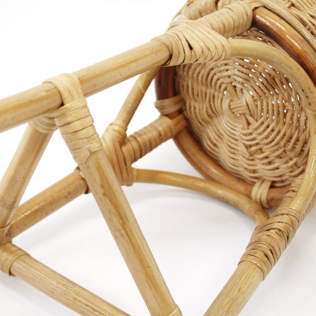 プランタースタンド ラタン 高さ46cm 天然素材 （ 籐 プランター