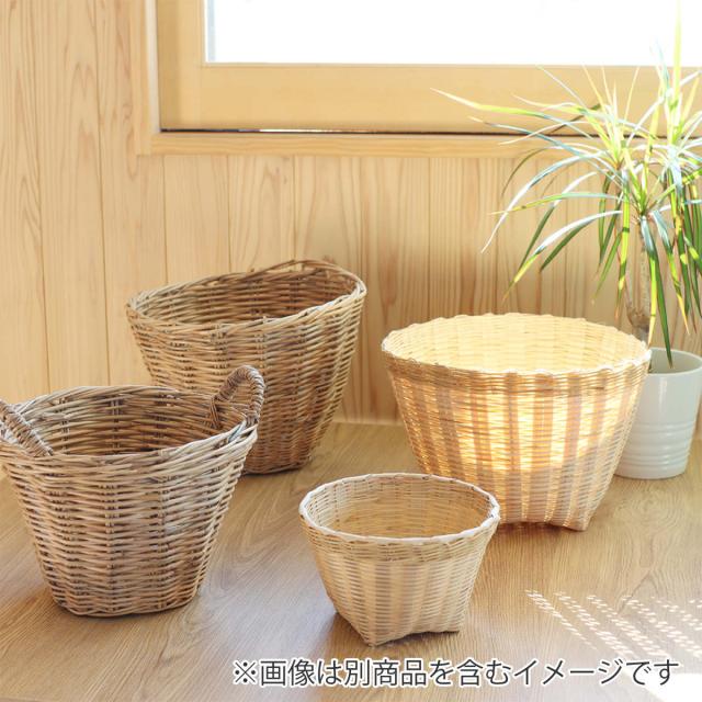 アジアン エスニック ラウンド型 持ち手付 バスケット 大 ランドリーバスケット アジアン エスニック ラウンド型 持ち手付 バスケット 大