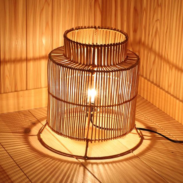 ランタン ラタン 材料 家具 ラタンスタンドランプ ランタン LED対応