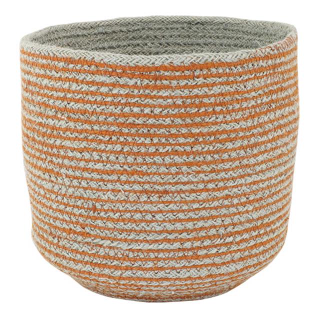 かご バスケット 4個組 Uシェイプ カラージュート （ カゴ 収納 小物