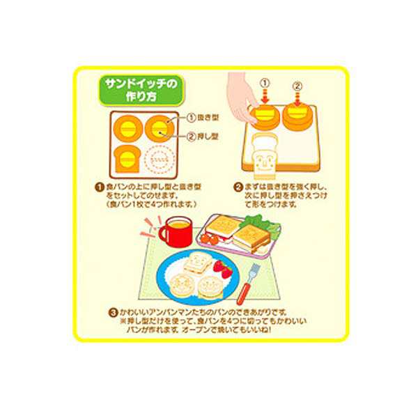 食パン抜き型 アンパンマン あんぱんまん キャラ弁 お弁当グッズ キャラクター 簡単キャラ弁 お弁当グッズ 子供 お弁当用品 お弁の通販はau Pay マーケット お弁当グッズのカラフルbox