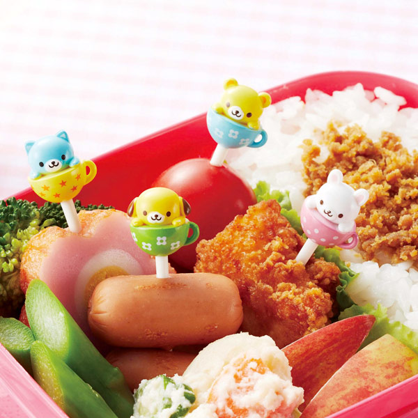 ピック カップinアニマルピック 4本 キャラ弁 幼稚園 保育園 お弁当 弁当グッズ ねこ くま いぬ うさぎ 星 デコ弁 お弁当ピック お弁の通販はau Pay マーケット お弁当グッズのカラフルbox