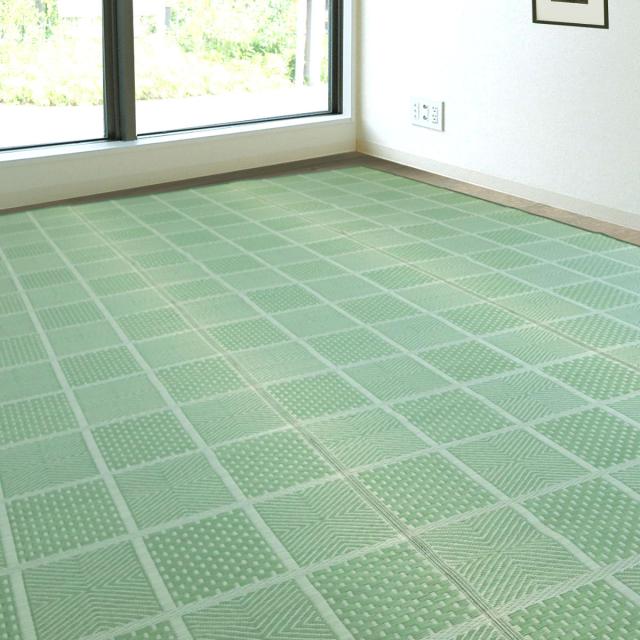 い草ラグ 江戸間 2畳 高山 174×174cm 紋織 花ござ （ い草マット い草カーペット カーペット ラグ ござ 天然素材 い草 抗菌力 防カビ性 消臭性 除湿 保湿 静音 静音性 防カビ 抗菌 空気清浄 リラックス マット ）_16