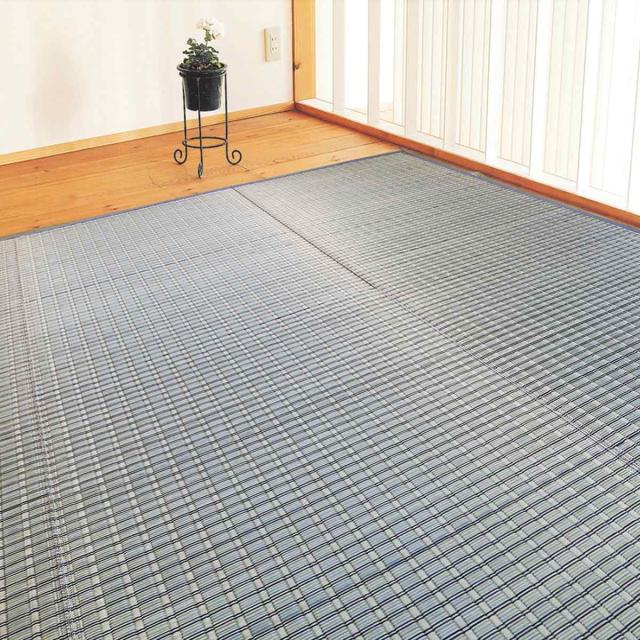 い草ラグ 掛川織 江戸間 嵐山 348×348 上敷き （ い草マット い草カーペット カーペット ラグ ござ 天然素材 い草 畳 フローリング 防カビ 抗菌性 除湿 保湿性 空気清浄 静音性 リラックス効果 ）_10